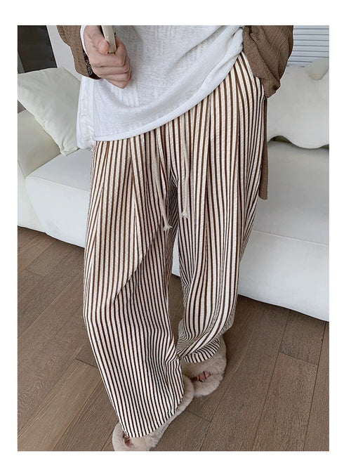 Summer Casual Stripe Loose Trousers